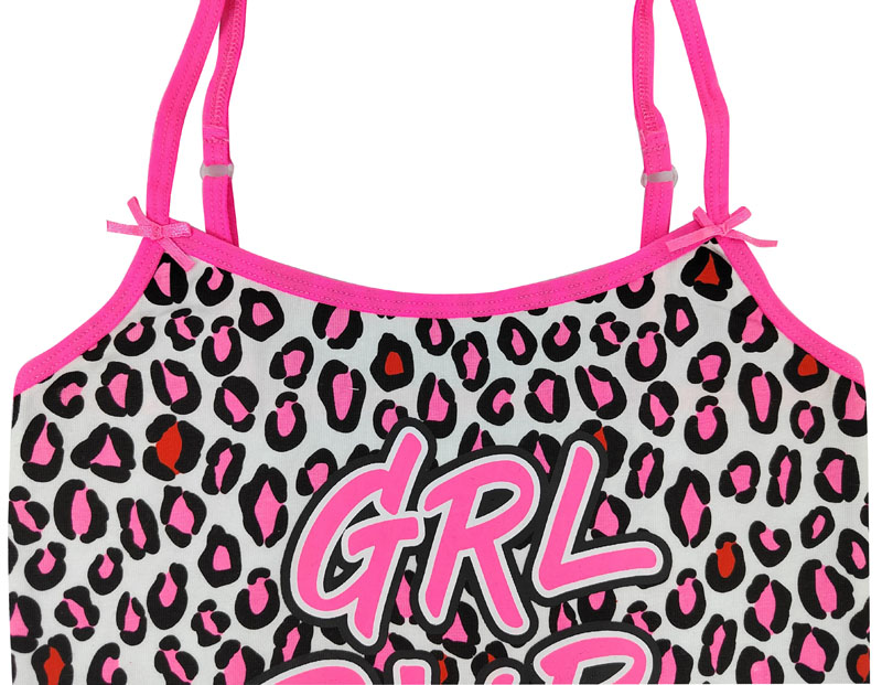 girl`s print cotton vest