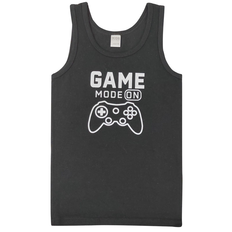 black and white cotton vest