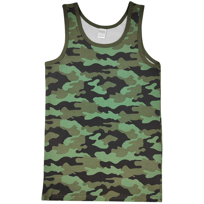Chaleco de algodón con estampado de camuflaje para niños, paquete de 2