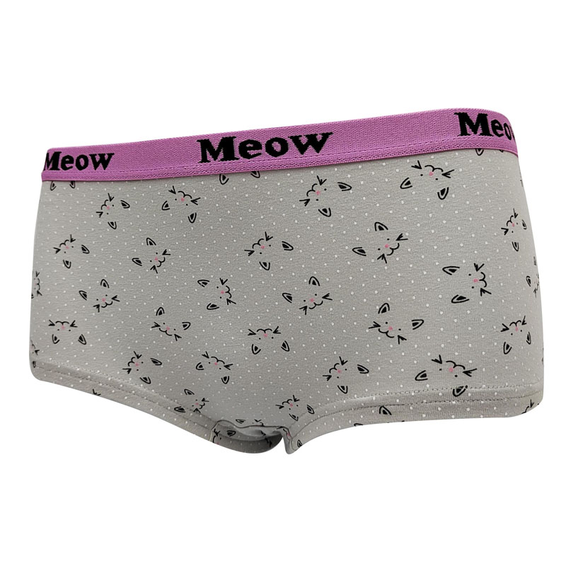 Bóxer de mujer con estampado de elastina y algodón