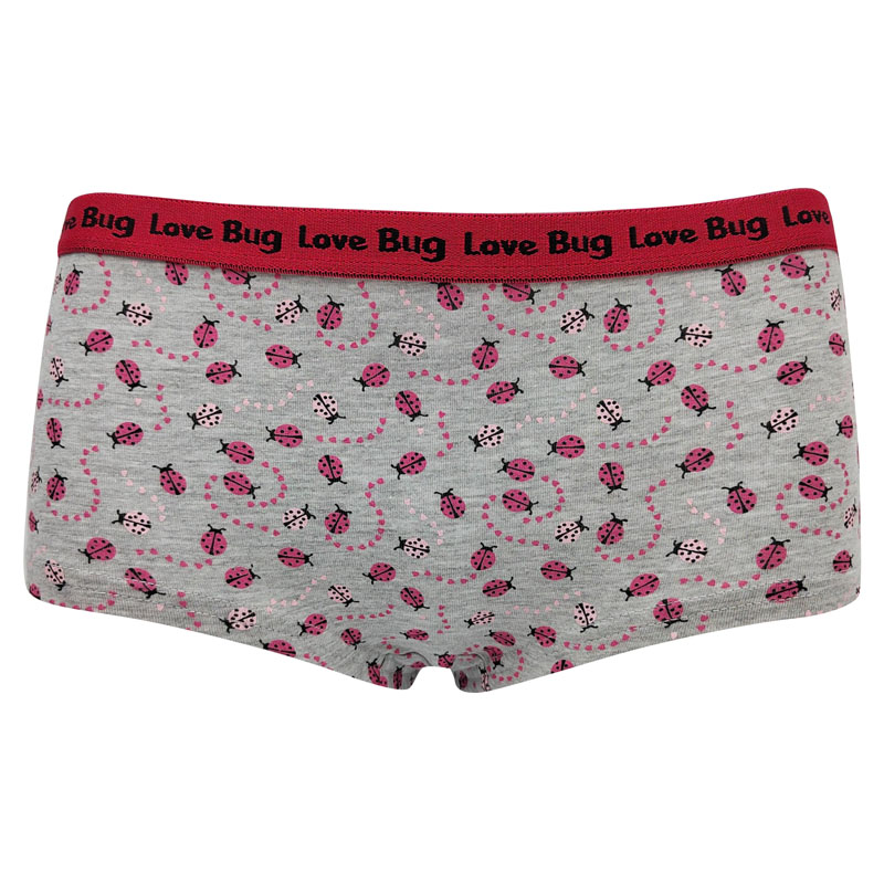 Bóxer de mujer con estampado de elastina y algodón