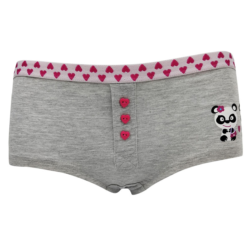 Bóxer de algodón y elastina con estampado de panda para mujer