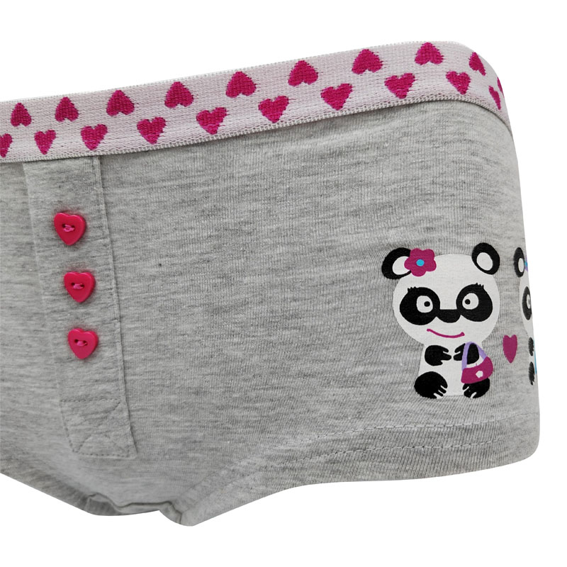 Bóxer de algodón y elastina con estampado de panda para mujer