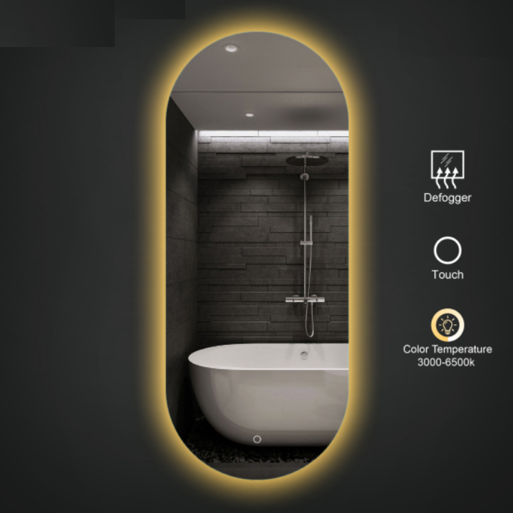Hotel Smart Touch Led Lighted Vanity Bathroom Mirror