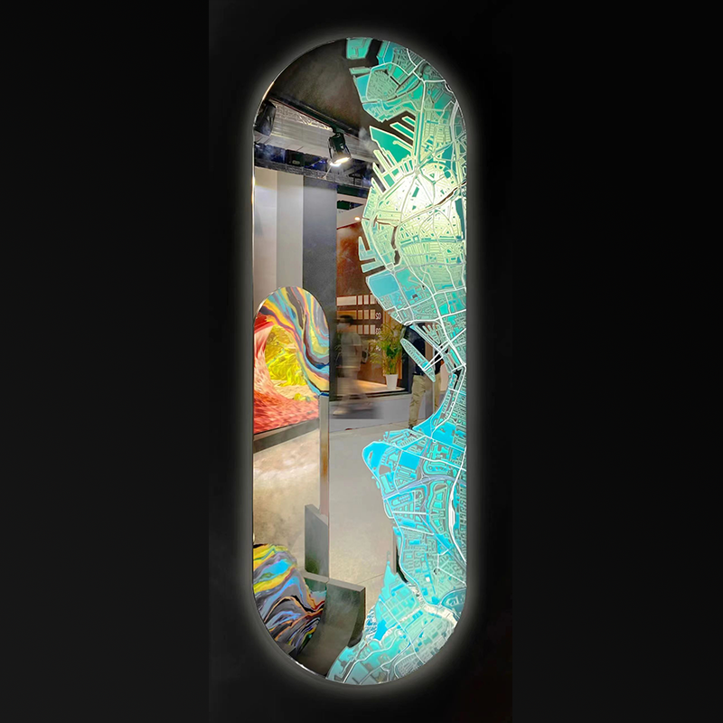 Wall Art Picture 3D UV Digital Glass Prints For Hotel Decor