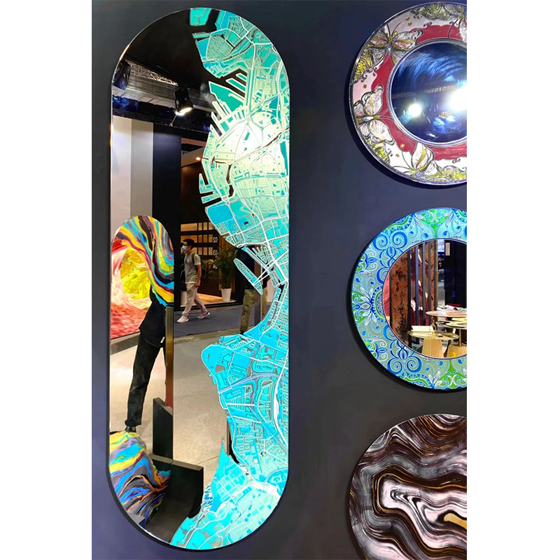 Wall Art Picture 3D UV Digital Glass Prints For Hotel Decor