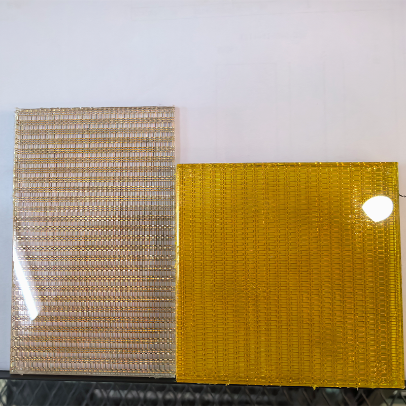 Decorative Metal Wired Glass For Hotel Partition Screen