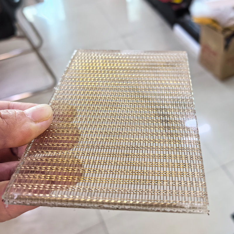 Decorative Metal Wired Glass For Hotel Partition Screen
