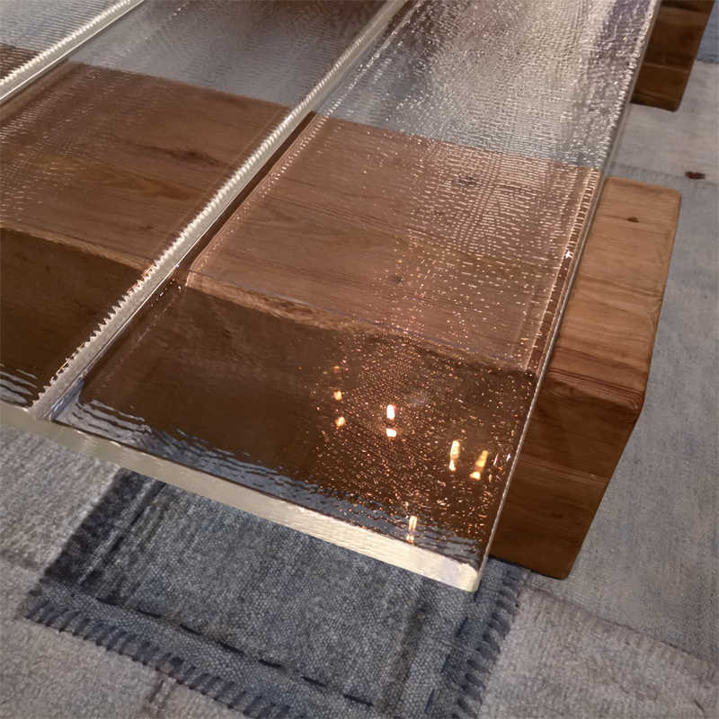 cast glass table