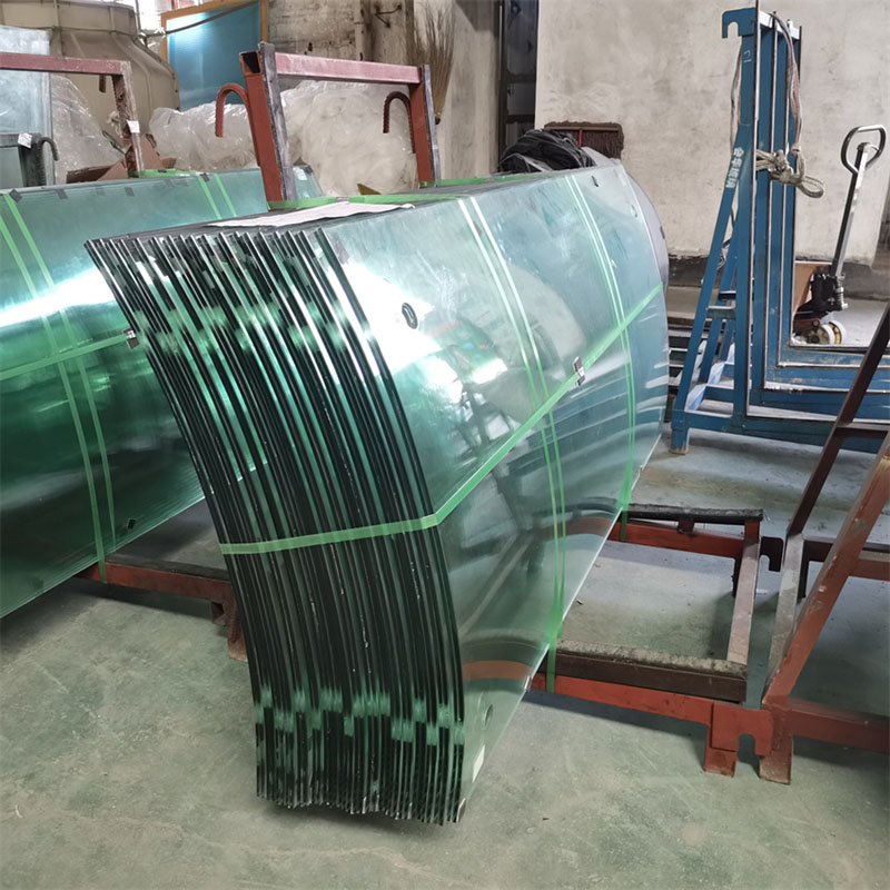 17.5 Mm Curved Tempered Laminated Glass CE And SGCC