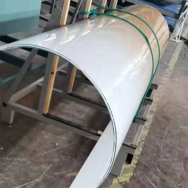 Small Radius Semi-circular Curved Building Toughened Glass