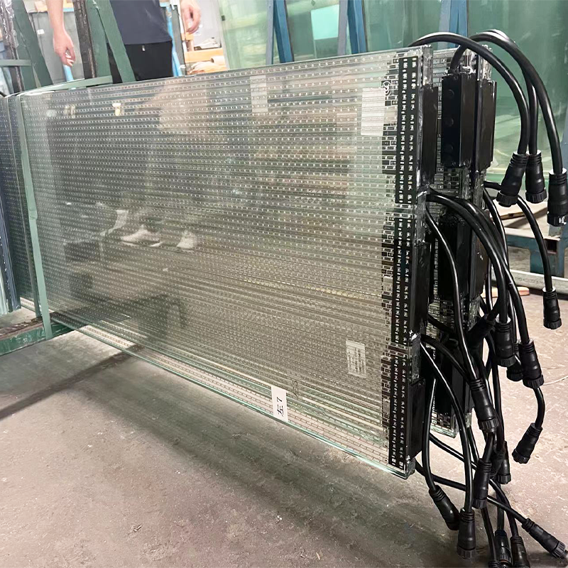 transparent glass led screen wall