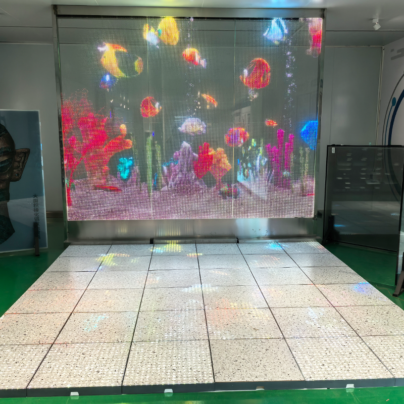 transparent glass led screen
