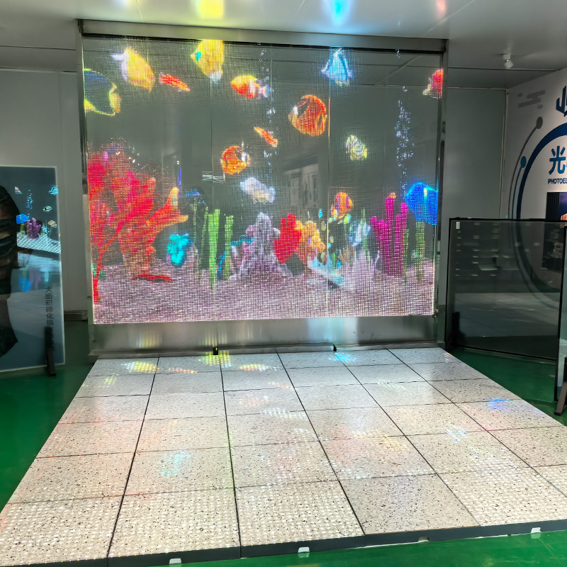 Photoelectric Glass LED Film Display Photoelectric Curtain Glass
