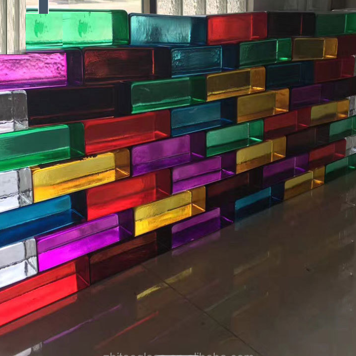 colored glass blocks