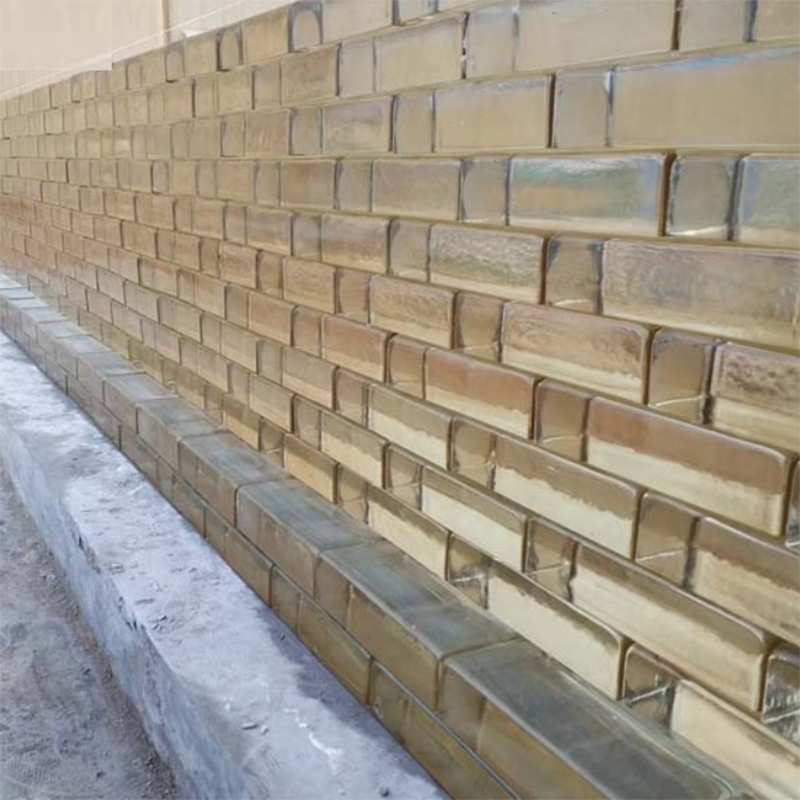 Colored Decorative Glass Glass Bricks Hotel Project
