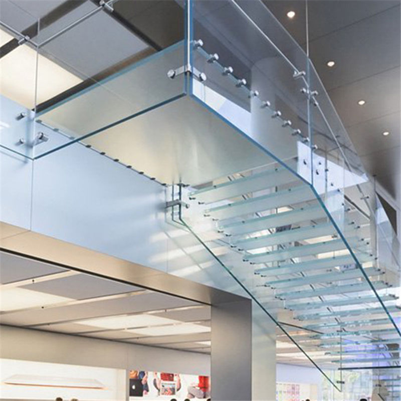 Ultra Clear PVB SGP Laminated Non-slip Stair Glass