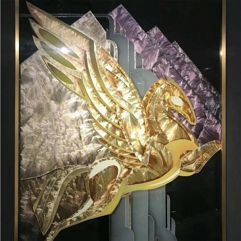 Customized Modern Glass Art Enamel Color Painted Glass