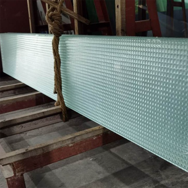 Decorative Custom Art Deep Carved Glass Panel