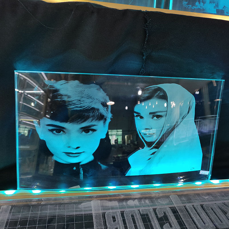 Custom Art 3D Laser Engraving Laser Carving glass