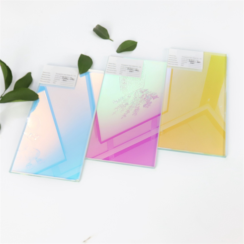 Art Colorful glass Dichroic Glass for curtain wall