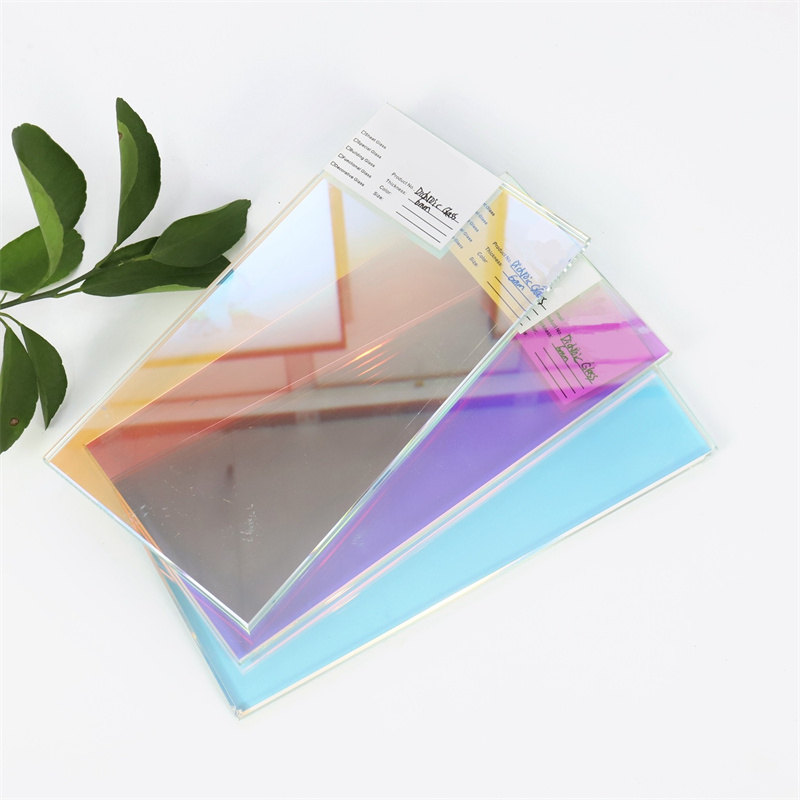 Art Colorful glass Dichroic Glass for curtain wall