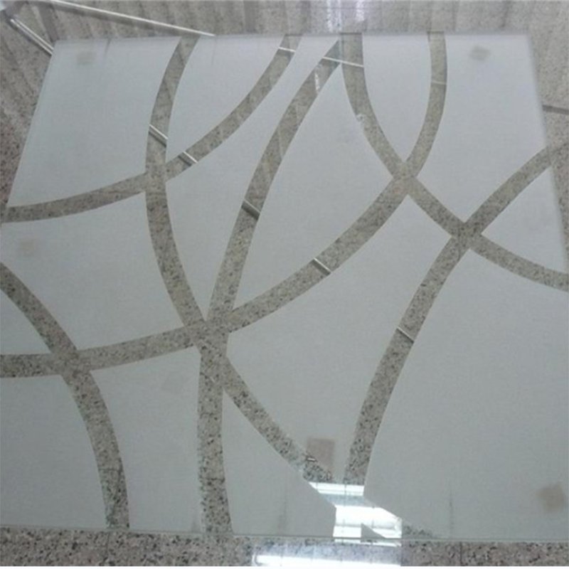 Customized Tempered Sandblasted Toughened Glass