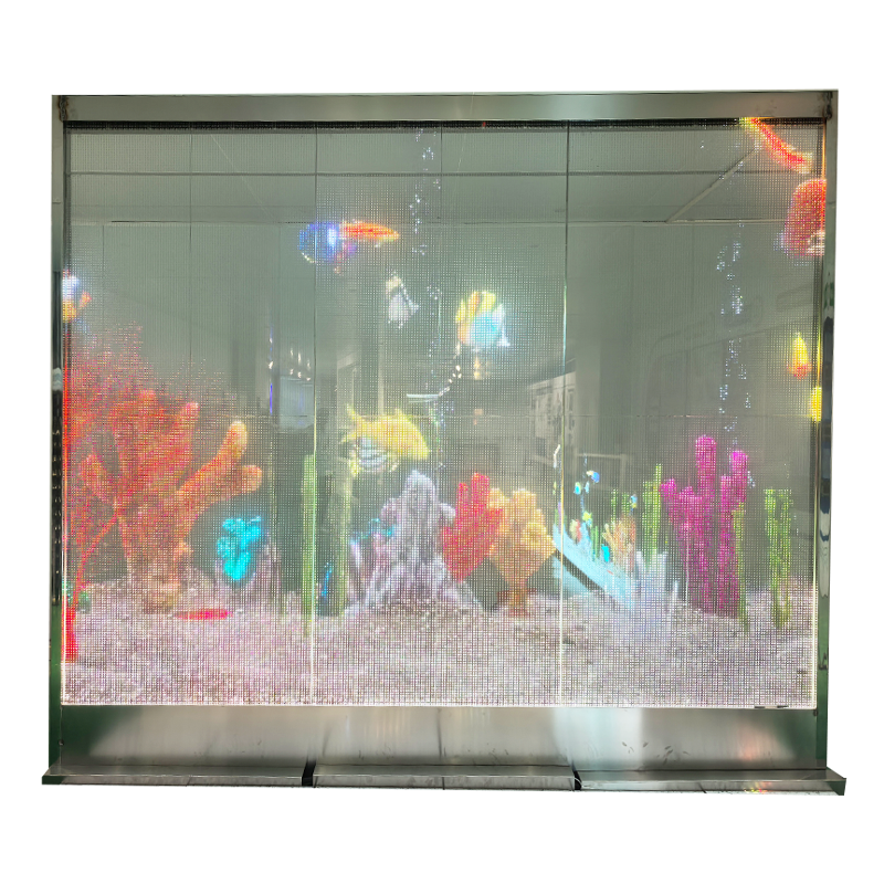 Multimedia Transparent Photoelectric Glass Display Wall