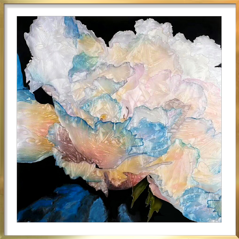 Customized Modern Glass Art Enamel Color Painted Glass