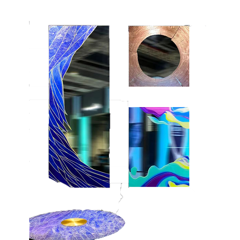 Wall Art Picture 3D UV Digital Glass Prints For Hotel Decor