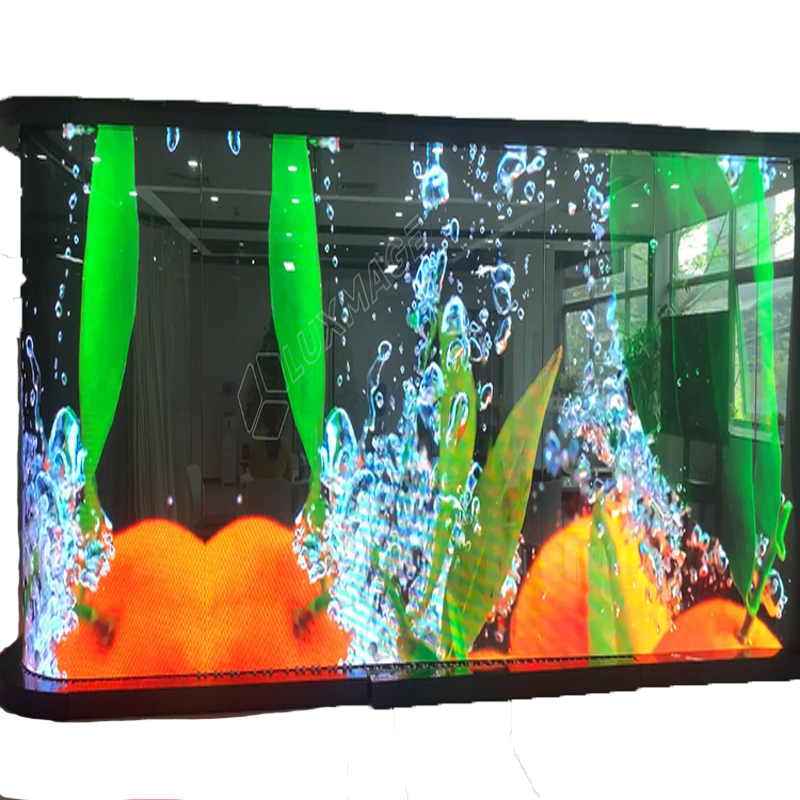 High Brightness LED Screen Display Glass Wall