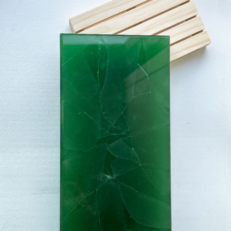 Art Jade Glass for hotel partition door head table decoration