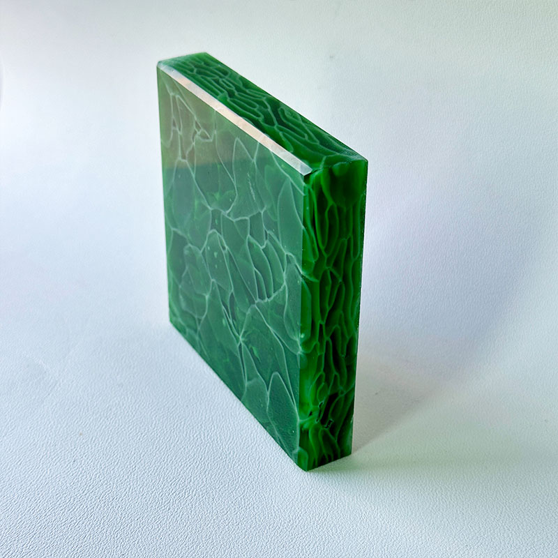 Art Jade Glass for hotel partition door head table decoration