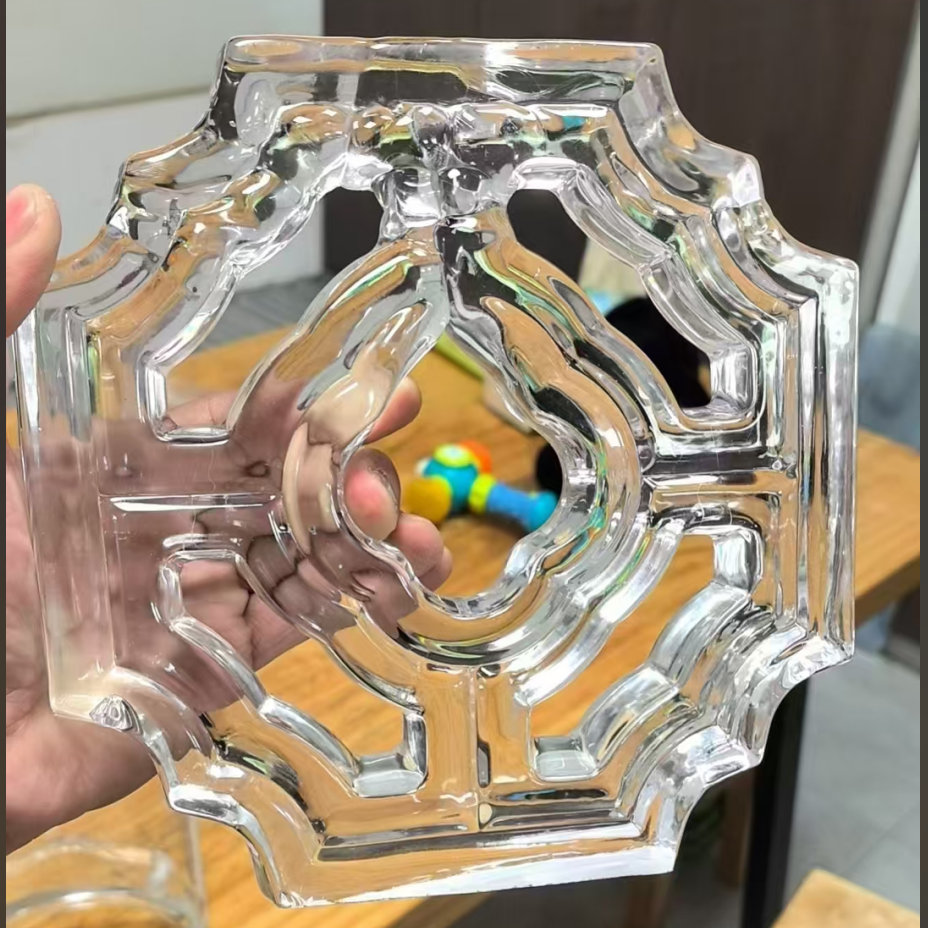 Decorative Custom Crystallized Embossed Glass Cladding Panel