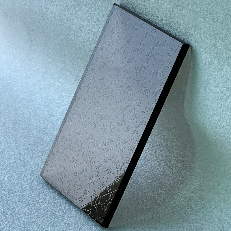 Acid-etched glass