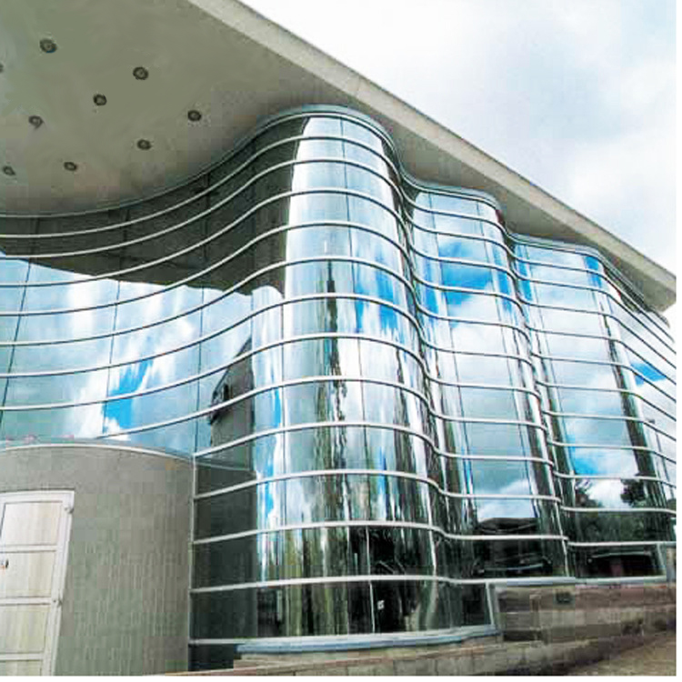 bent steel glass