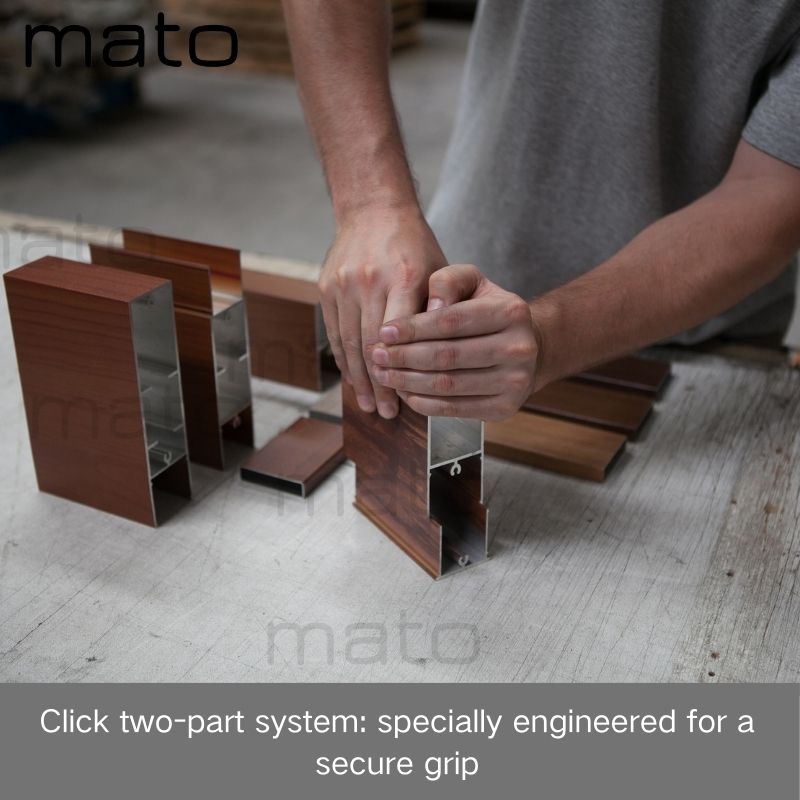 Aluminium Timber Look Click On Battens