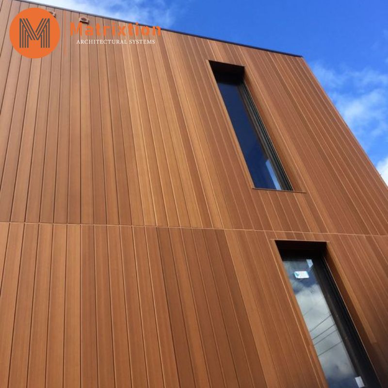Wood Look Aluminium Cladding Panels Facade