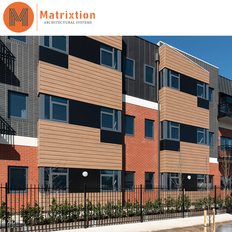 Aluminum Timber Look Cladding Aluminium Exterior Wall Panels