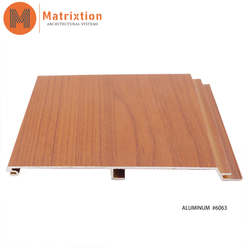 Aluminum Timber Look Cladding Aluminium Exterior Wall Panels