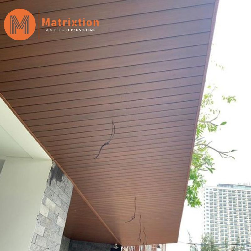 Fully Aluminum Wood Vented Soffit Ceiling