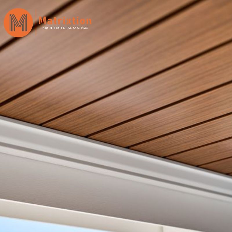 Fully Aluminum Wood Vented Soffit Ceiling