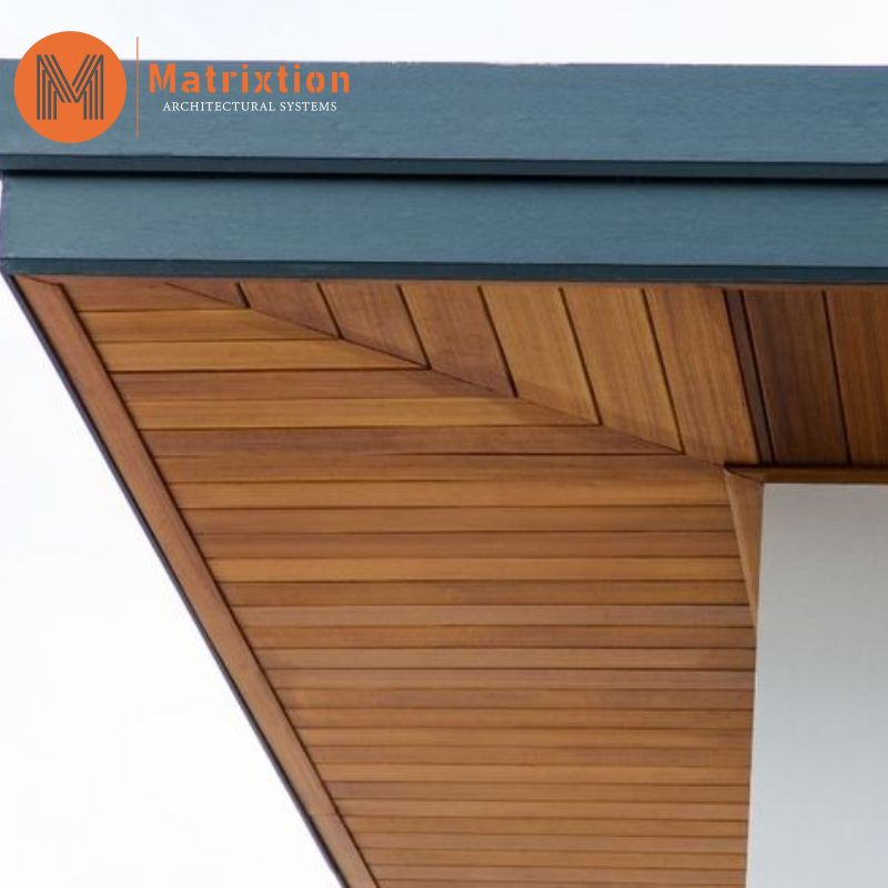 Fully Aluminum Wood Vented Soffit Ceiling