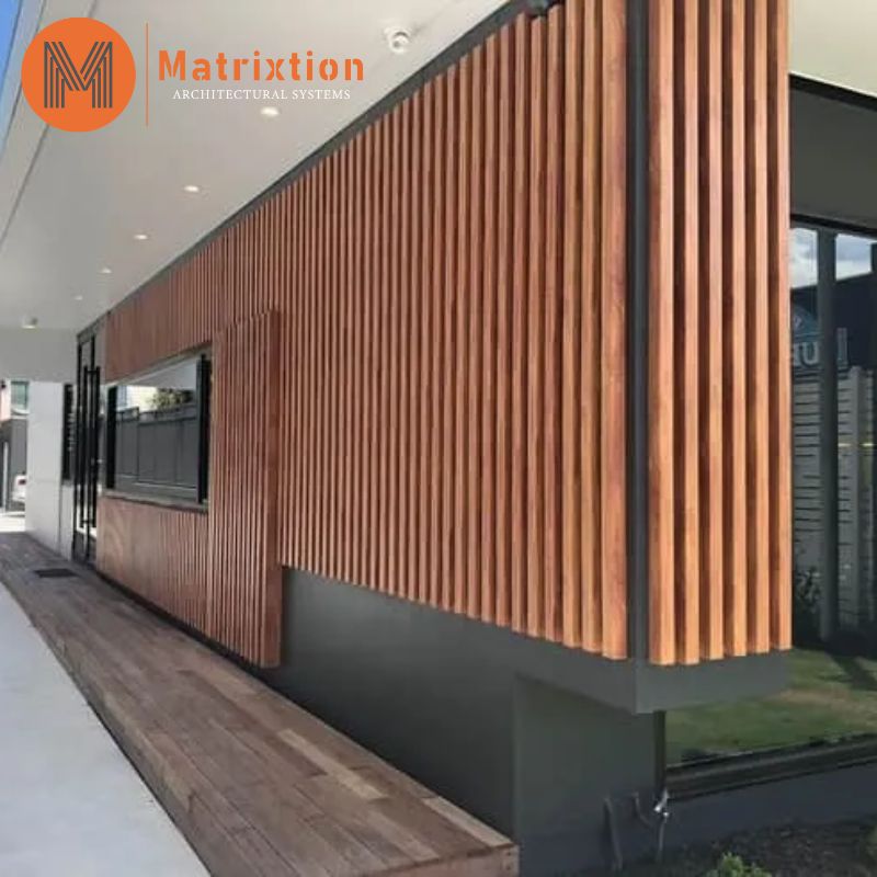 Timber Look Aluminium Battens Cladding