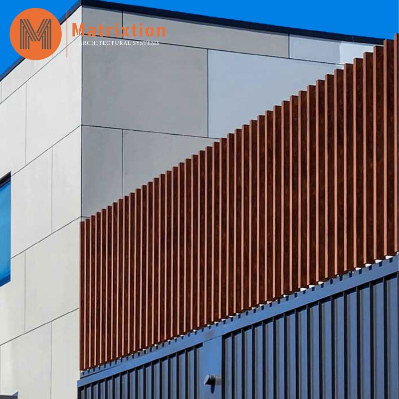 Wood Look External Aluminium Split Batten