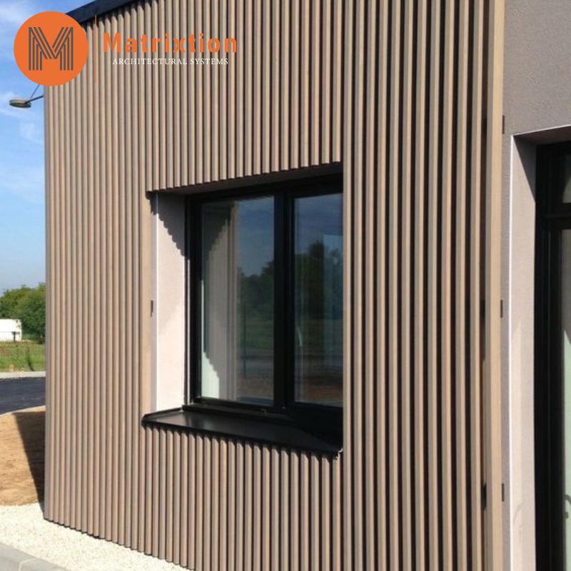 Wood Look External Aluminium Split Batten
