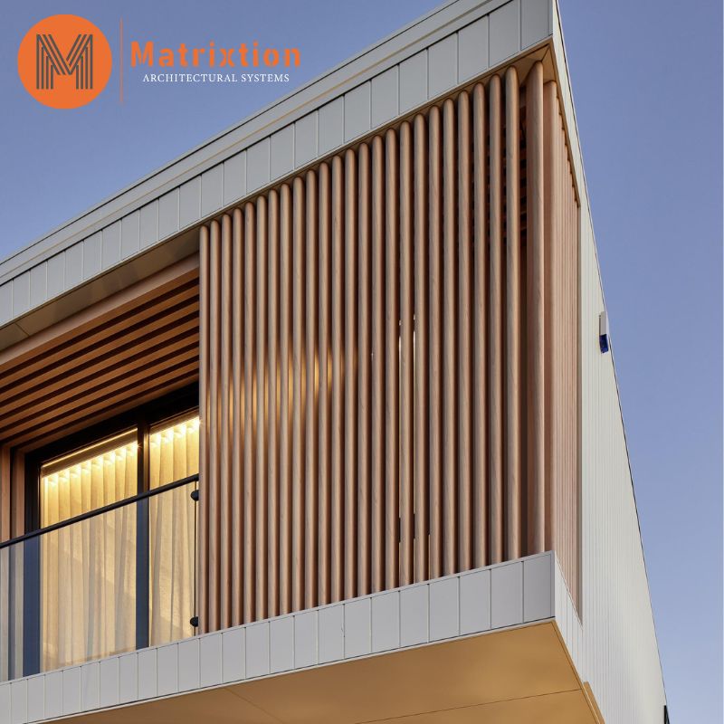 Vertical Timber Aluminium Battens Cladding