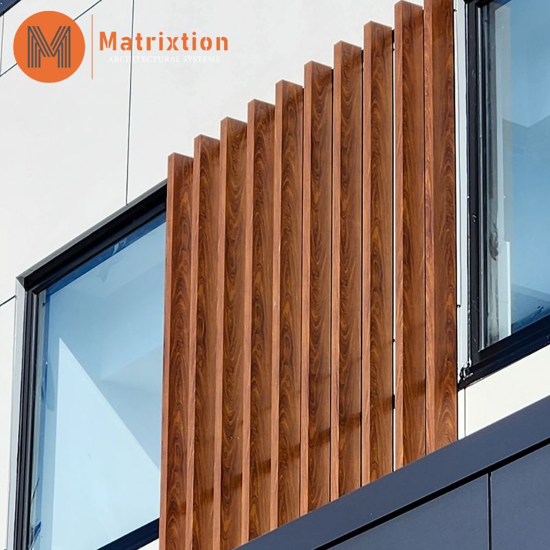Vertical Timber Aluminium Battens Cladding