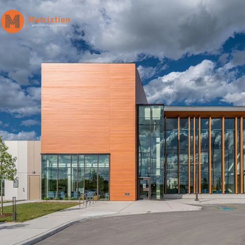 Aluminum Wood Siding Panels Weatherproof Timber Look Cladding for Modern Buildings