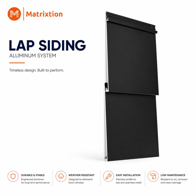 Aluminum Lap Siding Panels for Modern Exterior Wall Cladding | Matrixtion